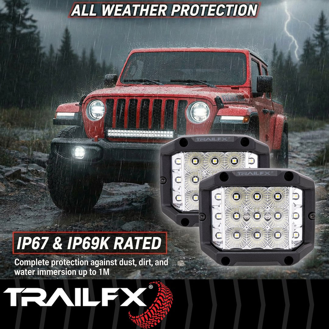 Trailfx Podsidf2 Driving/ Fog Light||t8l_Podsidf2_Led Side Shooter Pod Lights_B2c_9.Jpg||93||t8lpodsidf2||1771966
