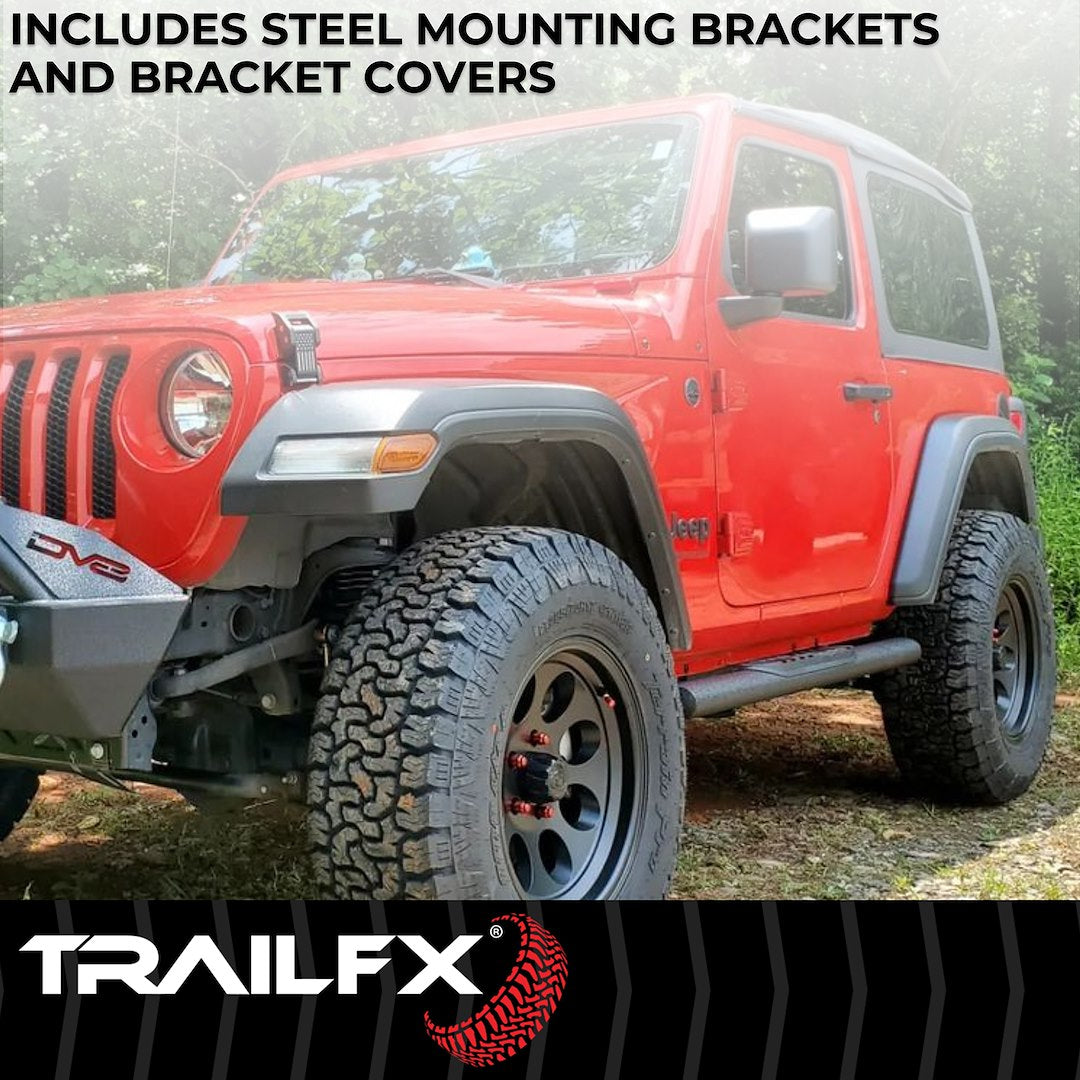 Trailfx A1557t Nerf Bar||t83_A1557t_4 Inch Oval Straight Step Bar_Extended_B2c_6.Jpg||90||t83a1557t||1521679