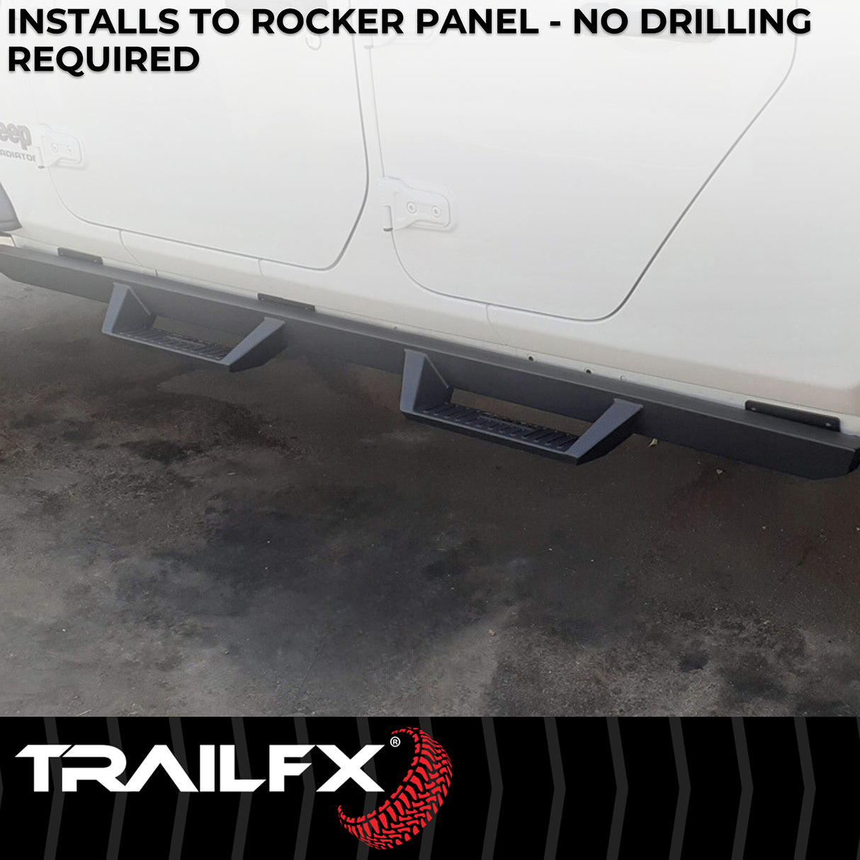 Drop Down Hoop Step Bars For Toyota Tundra Crew Max (DHS021B)