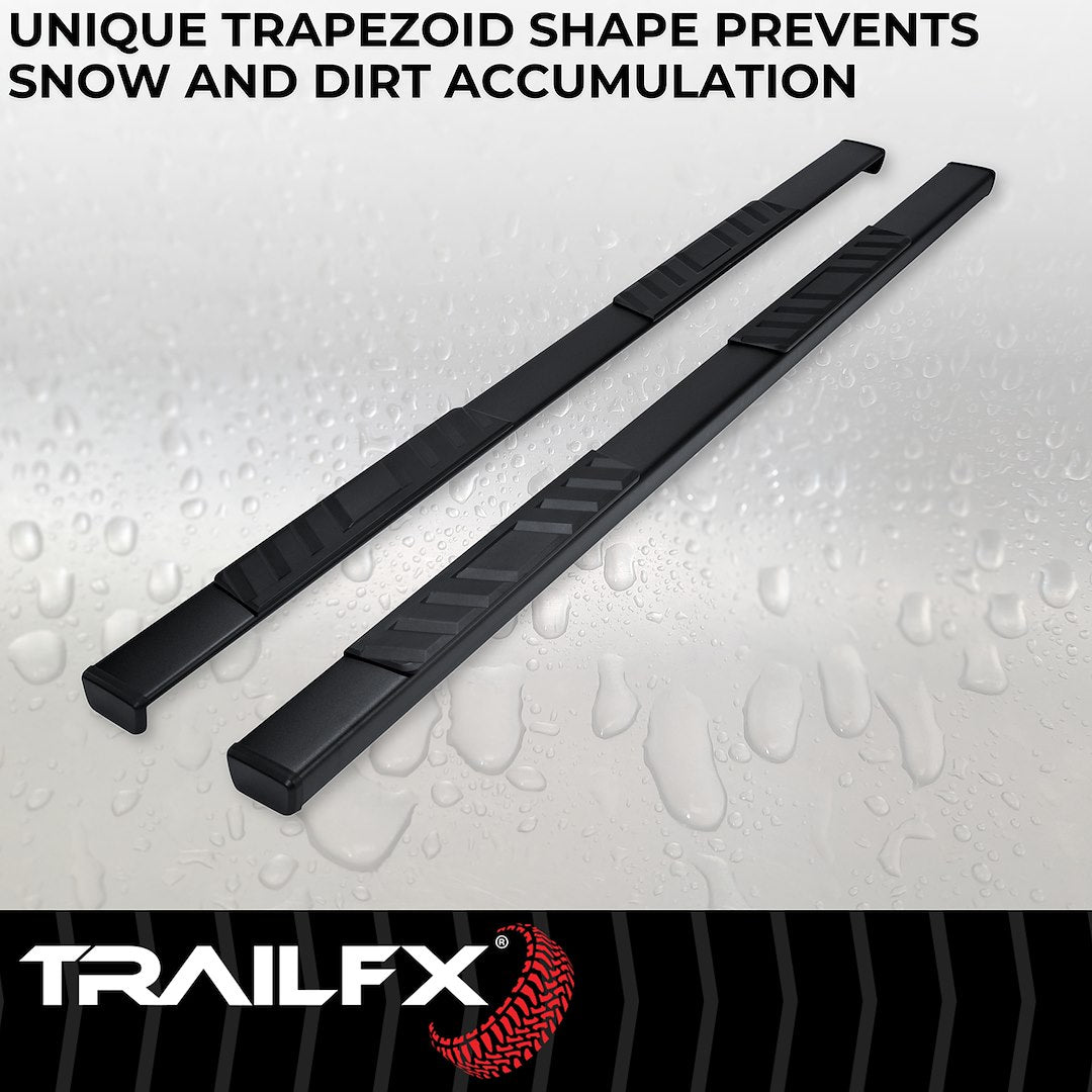 T4 Trapezoid Step Bar For Ram 1500-3500 Crew-Black (A4012B