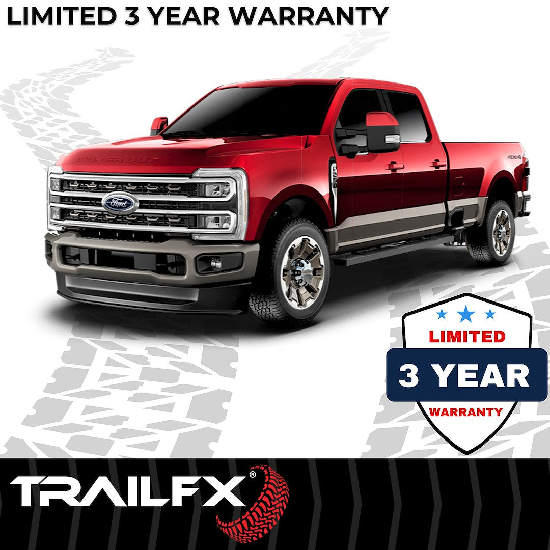 T4 Trapezoid Step Bar For Ford F150-350 Crew-Black (A4004B