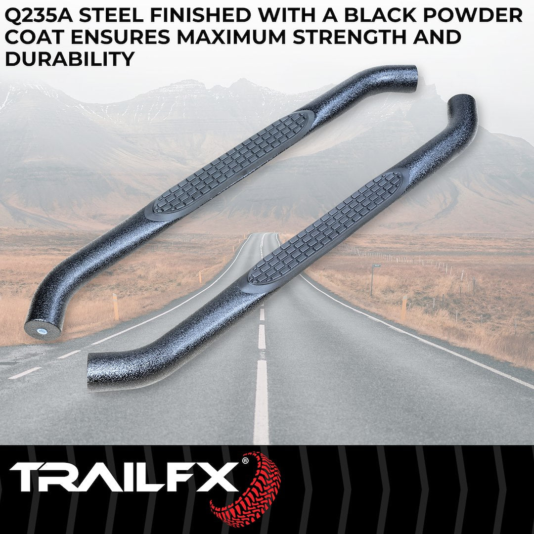 Trailfx A0027t Nerf Bar||t83_A0027t_3 Inch Round Step Bar_Standard_B2c_2.Jpg||86||t83a0027t||1515716