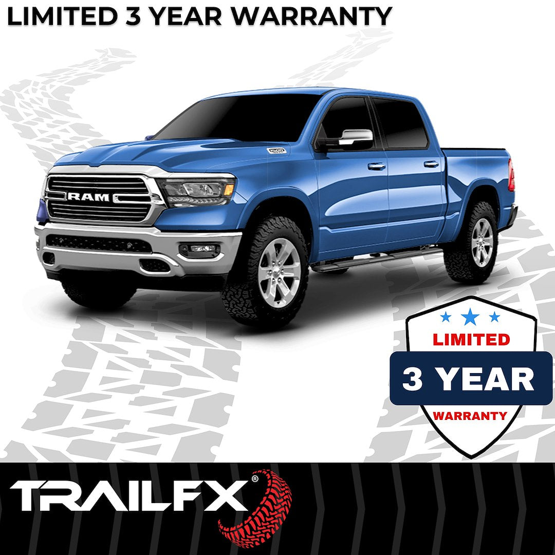 T4 Trapezoid Step Bar For Ram 1500-3500 Crew-Black (A4012B