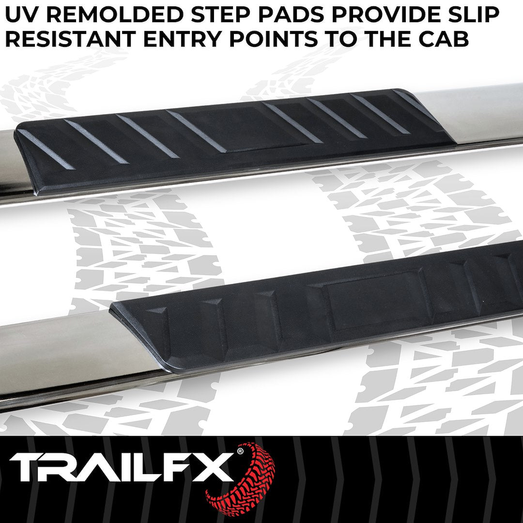 T4 Trapezoid Step Bar For Ram 1500-3500 Crew-Stainless (A4012S