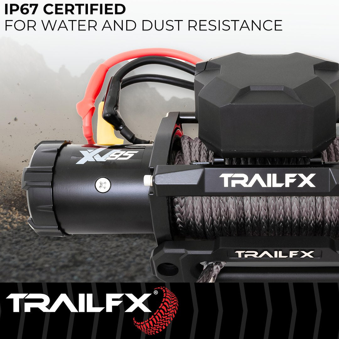 XV95Synthetic Rope Winch 9500 Lb (WXVS95B) – TrailFX.com