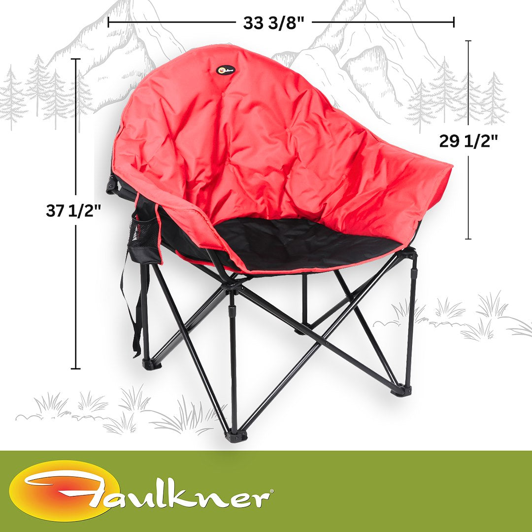 Faulkner 49579h Camping Chair||flk_49579h_Big Dog Bucket Chair_Red Black_B2c_3.Jpg||87||flk49579h||1597459