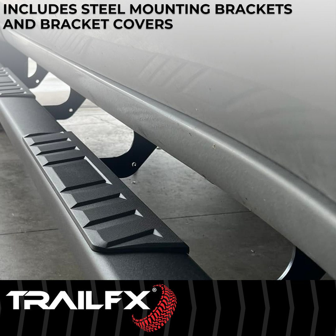 T4 Trapezoid Step Bar For Ram 1500-3500 Crew-Black (A4012B