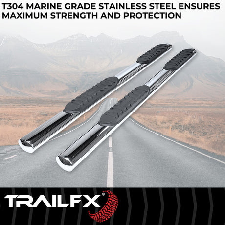Trailfx A1561s Nerf Bar||t83_A1561s_4 Inch Oval Straight Step Bar_Crew_B2c_2.Jpg||86||t83a1561s||1725781