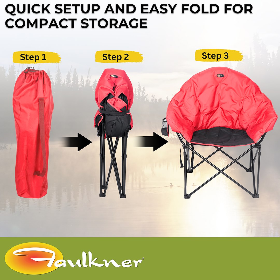 Faulkner 49579h Camping Chair||flk_49579h_Big Dog Bucket Chair_Red Black_B2c_5.Jpg||89||flk49579h||1595949