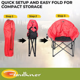 Faulkner 49579h Camping Chair||flk_49579h_Big Dog Bucket Chair_Red Black_B2c_5.Jpg||89||flk49579h||1595949