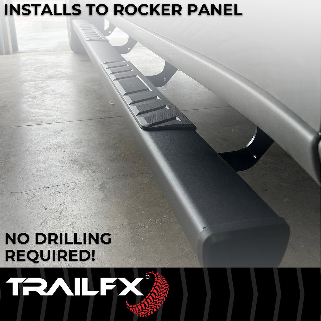 T4 Trapezoid Step Bar For Toyota Tacoma Double-Black (A4013B