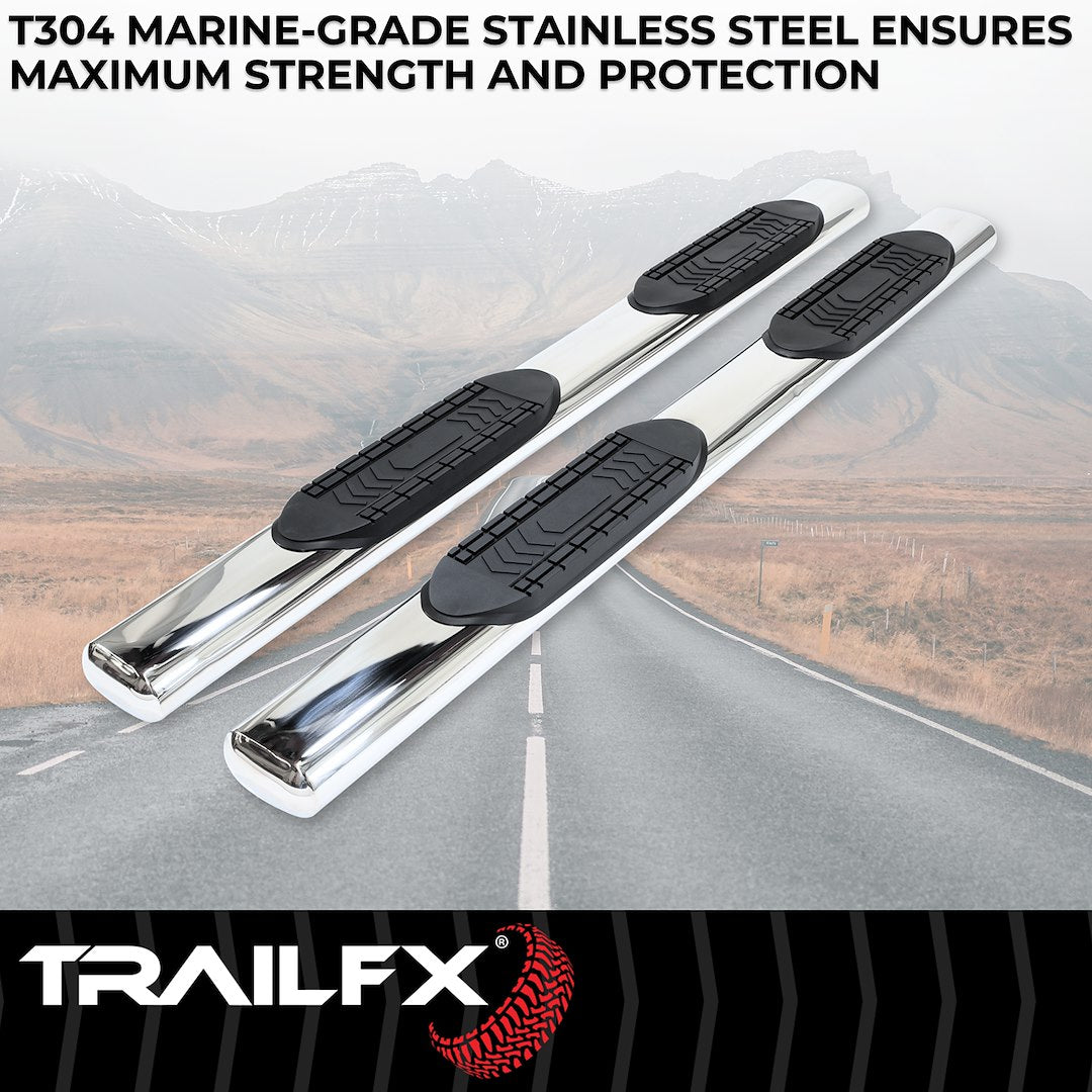 Trailfx A8223s Nerf Bar||t83_A8223s_6 Inch Oval Straight Step Bar_Crew_B2c_2.Jpg||86||t83a8223s||1548969