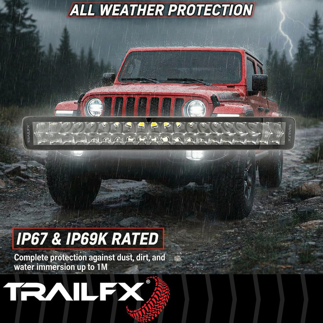 Trailfx 20drbkcm Light Bar||t8l_20drbkcm_Double Row Led Light Bar_Blk_B2c_9.Jpg||93||t8l20drbkcm||1779843