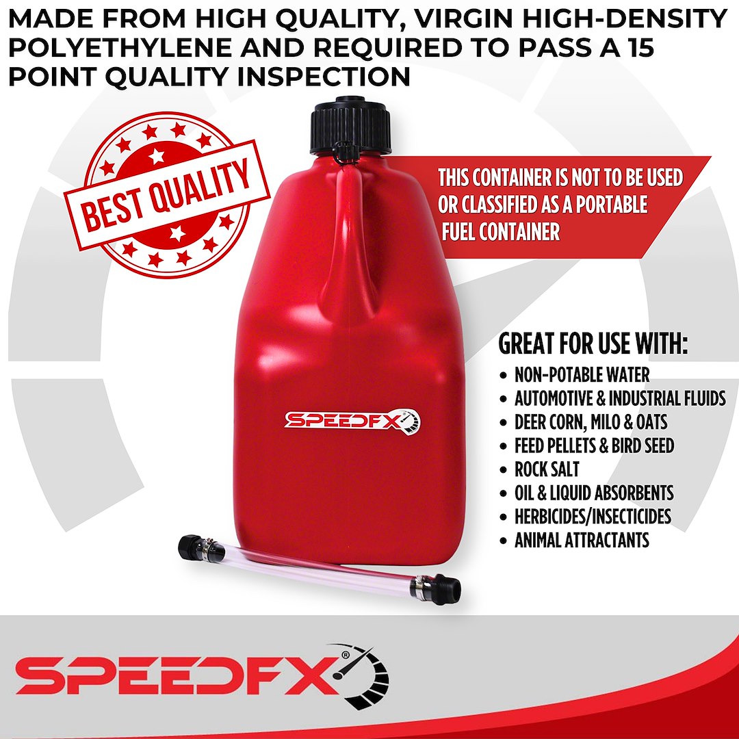 Utility Jug, 5 Gallon- Red (8830) – TrailFX.com