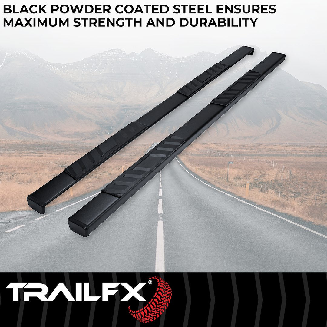 T4 Trapezoid Step Bar For GM Silverado/Sierra Extended-Black