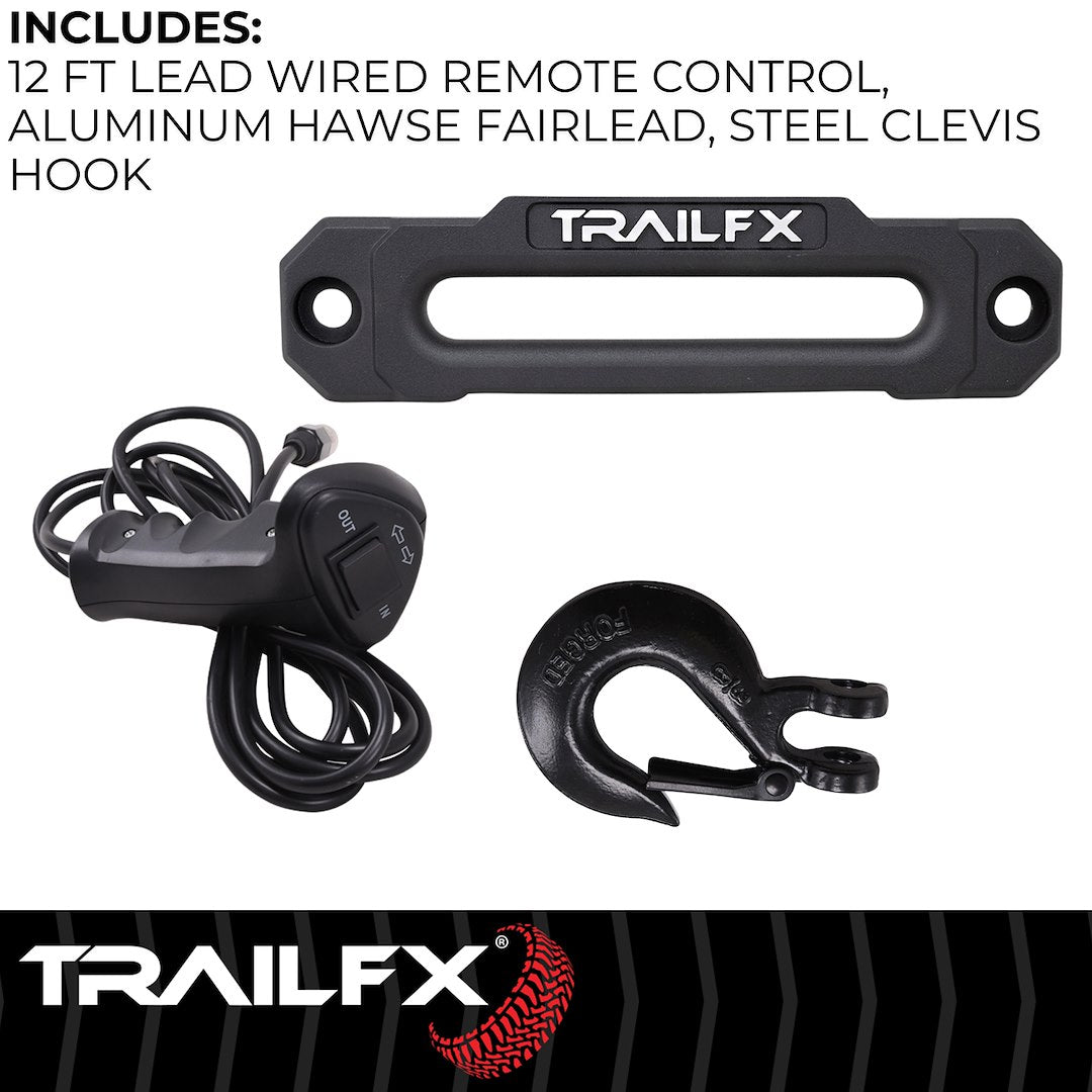 XV95Synthetic Rope Winch 9500 Lb (WXVS95B) – TrailFX.com