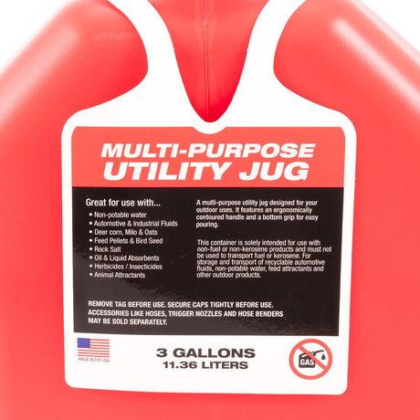 Speedfx 8730 Liquid Storage Container||s73_8730_3 Gallon Utility Jug_B2c_4.Jpg||88||s738730||1563384