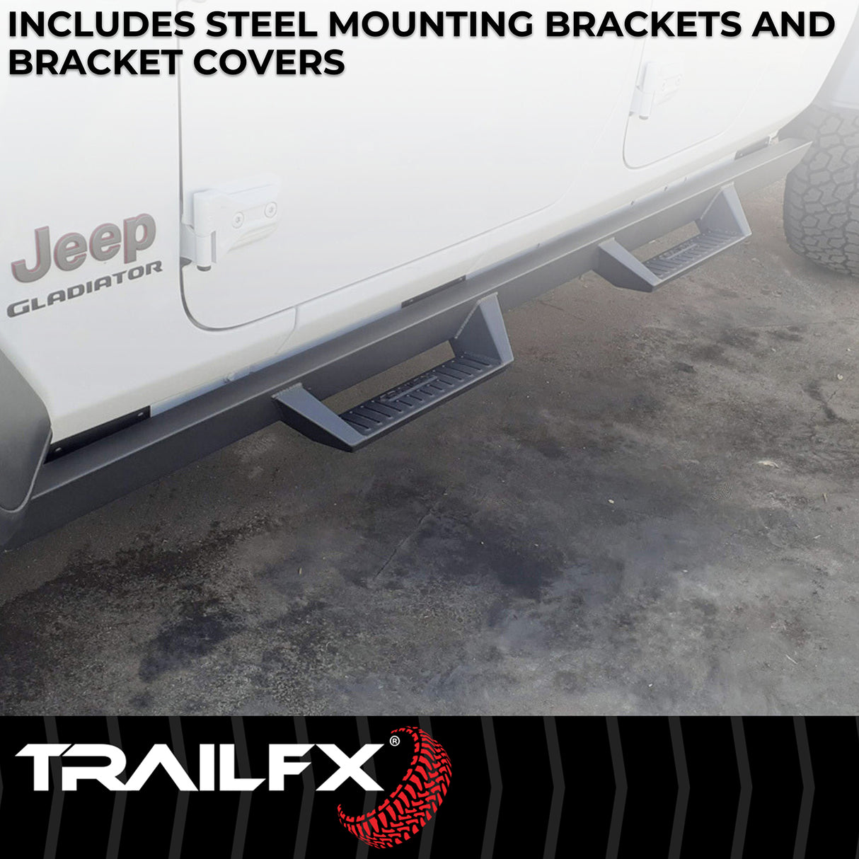 Drop Down Hoop Step Bars For Toyota Tundra Crew Max (DHS021B)