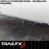 Drop Down Hoop Step Bars For Ford Ranger Crew Cab (DHS022B)