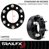 Hub Centric Wheel Spacer for Ford- Black Anodized (W655007B)